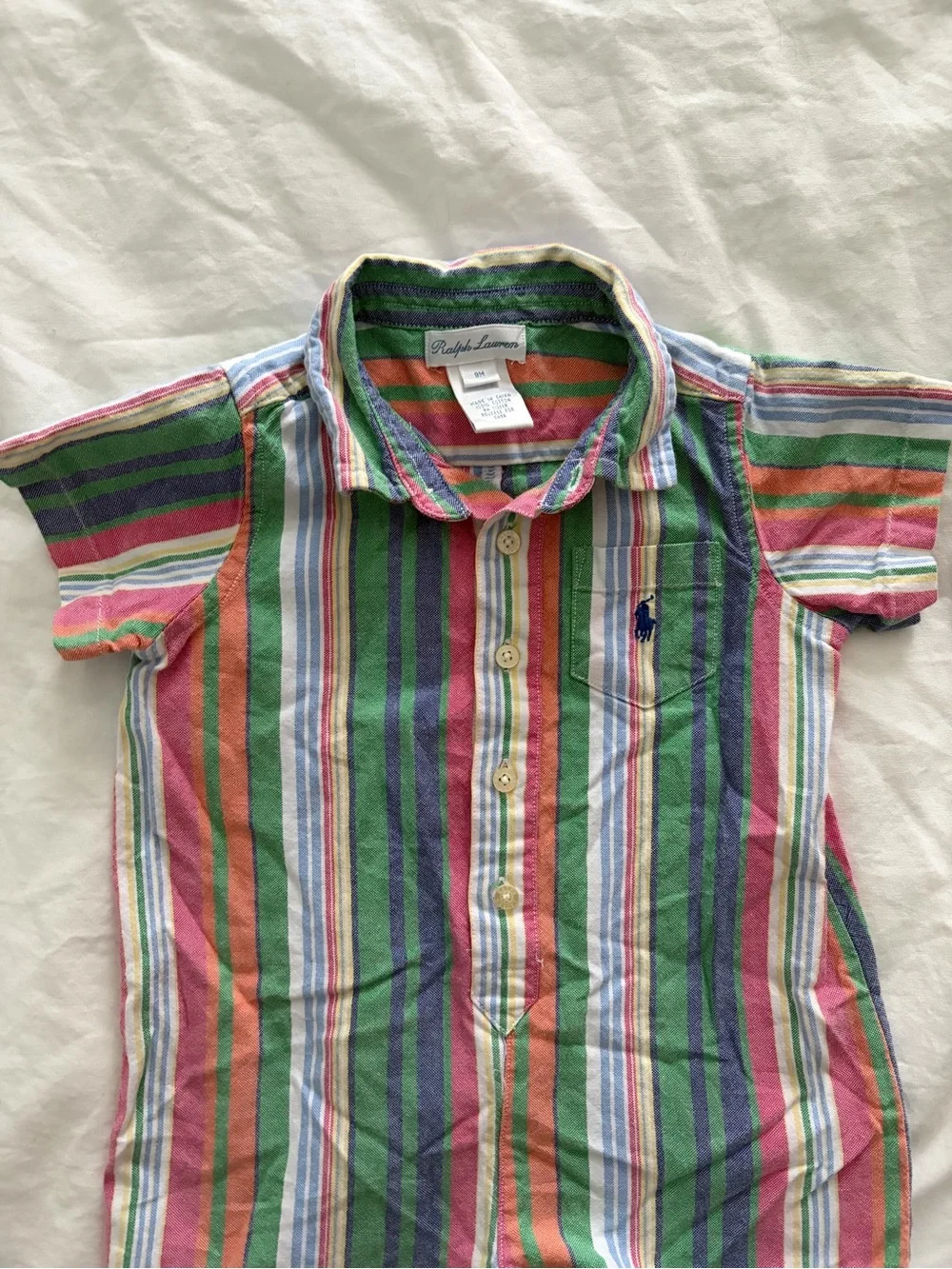 Ralph Lauren Multicolor Striped Shortalls One-Piece